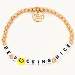 Gold Filled Be Fucking Nice Bracelet